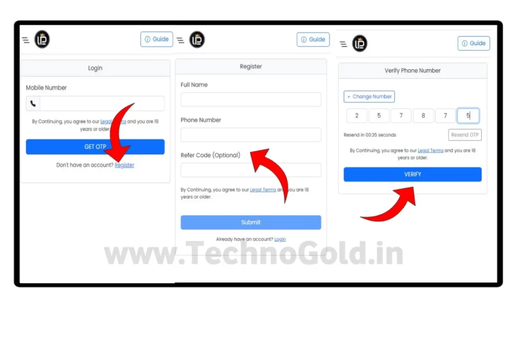 How To Register in Ludo Player